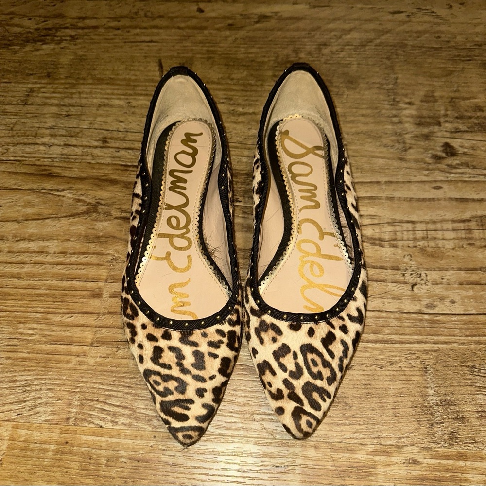 Sam Edelman Rivera Flats Animal Print Sz 7.5 - Picture 4 of 17